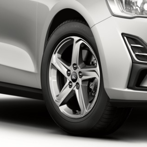 Platišče iz lahke zlitine 16" s 5 kraki, srebrne barve